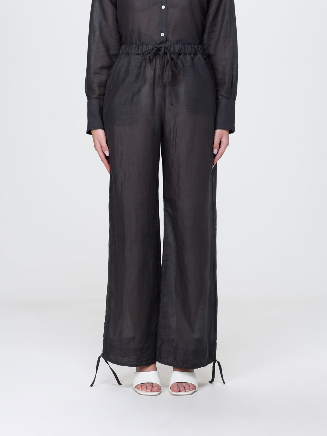 120% LINO Pantaloni Donna colore Antracite