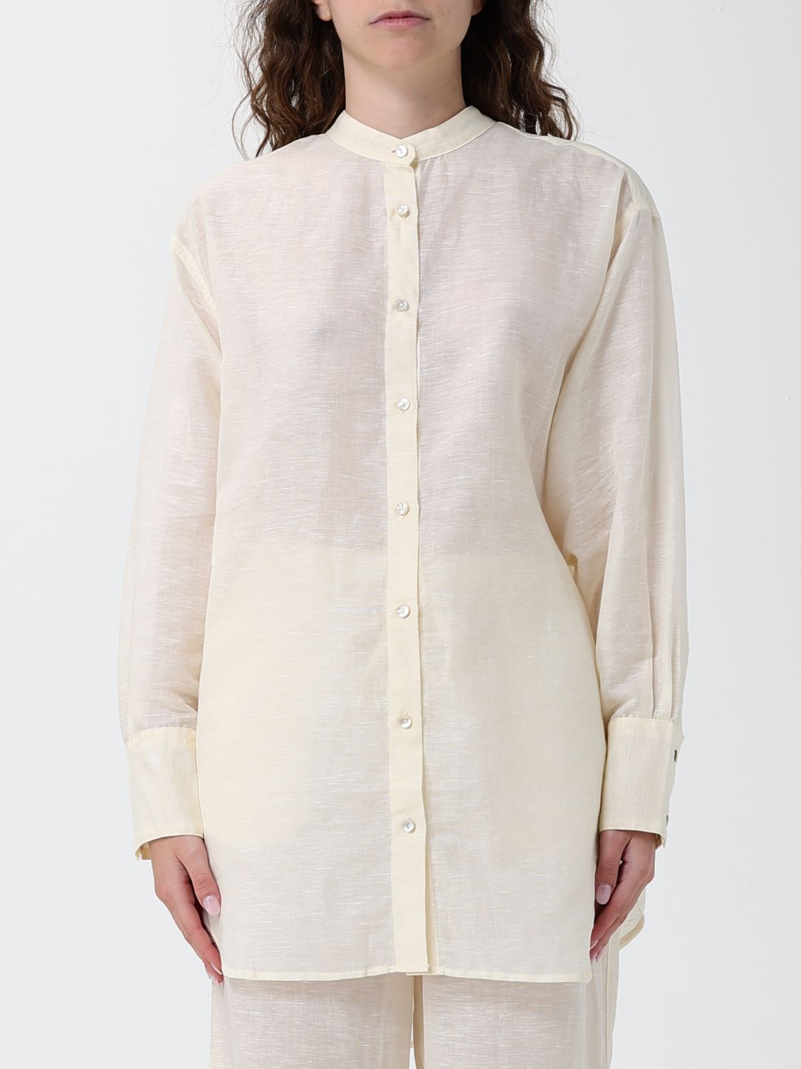 120% LINO Camicia Donna colore Giallo
