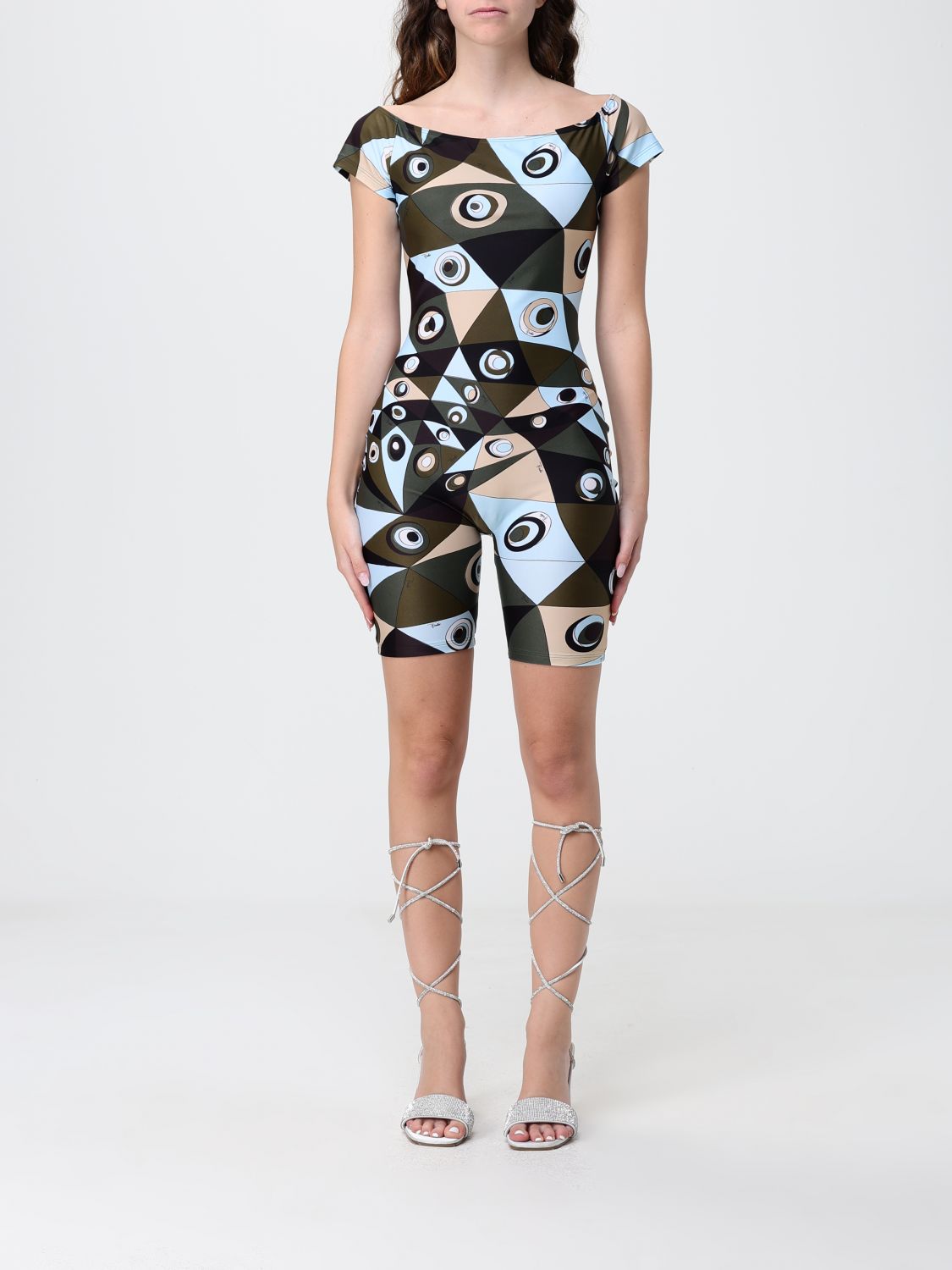 PUCCI Dress Woman color Kaki