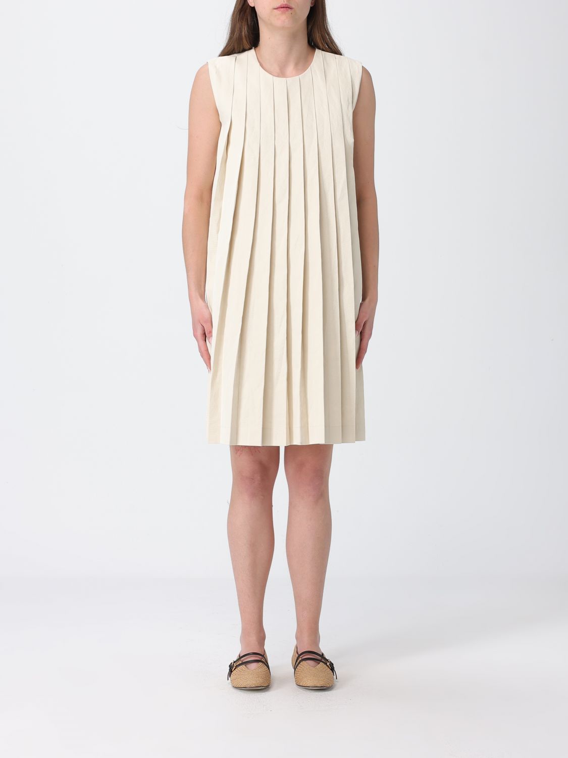 Ter Et Bantine Pleated Linen Blend Mini Dress