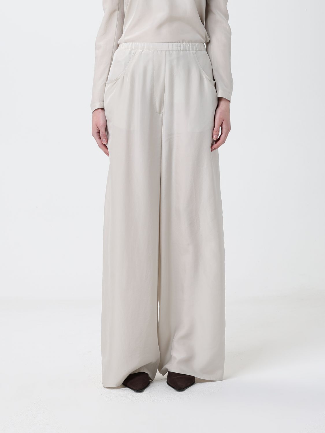 Ter et Bantine Silk Wide-Leg Trousers
