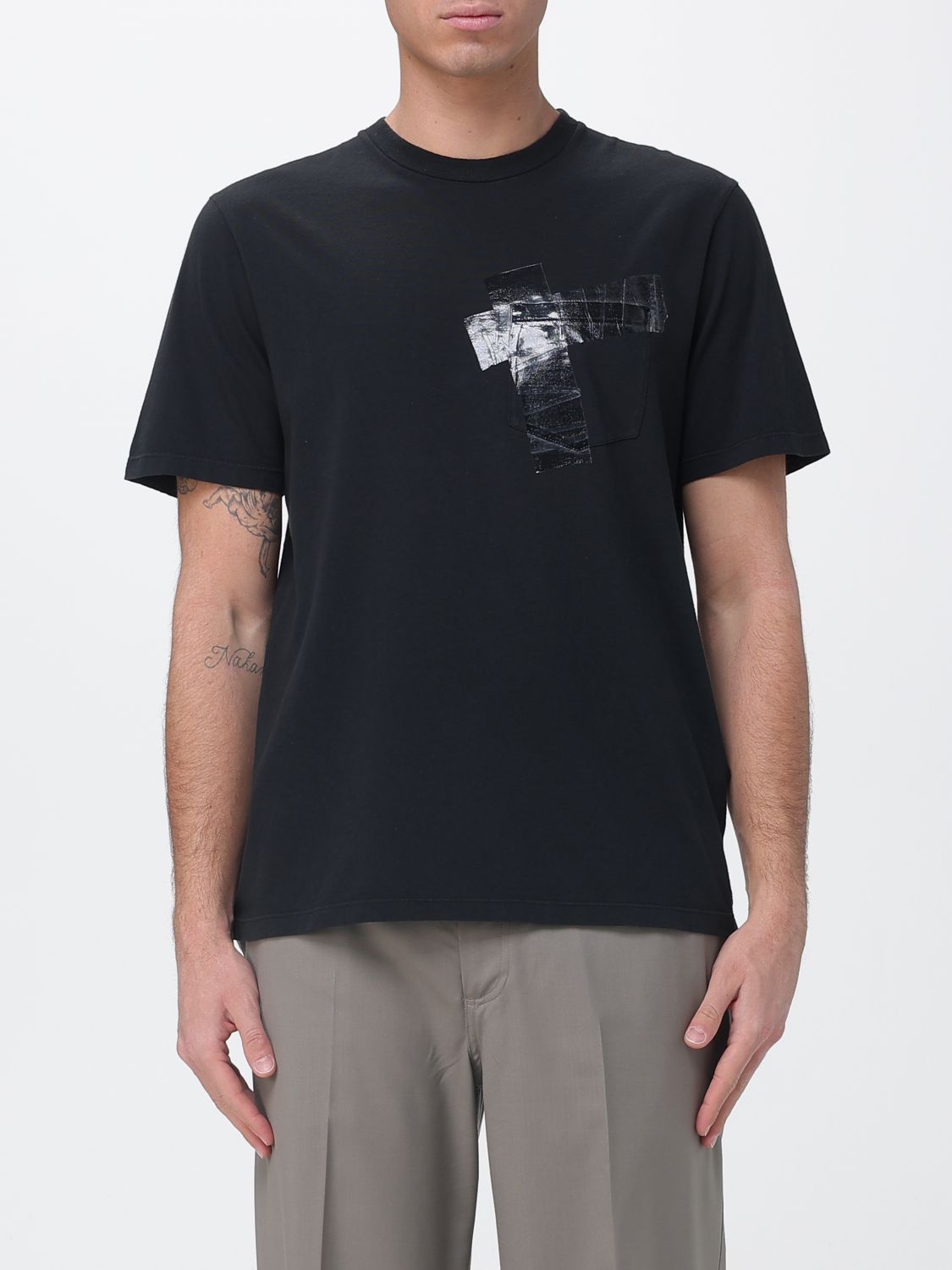MAISON MARGIELA Printed Cotton T-shirt　MAISON MARGIELA プリント コットン Tシャツ MAISON