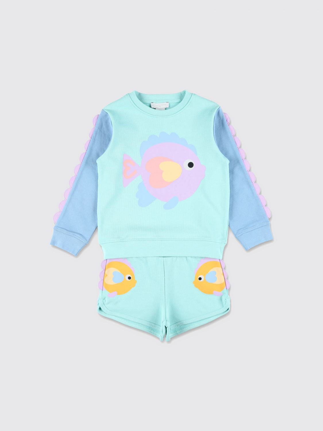 STELLA MCCARTNEY KIDS Cotton Set with Fish Print　STELLA MCCARTNEY KIDS フィッシュプリント コットン セット STELLA