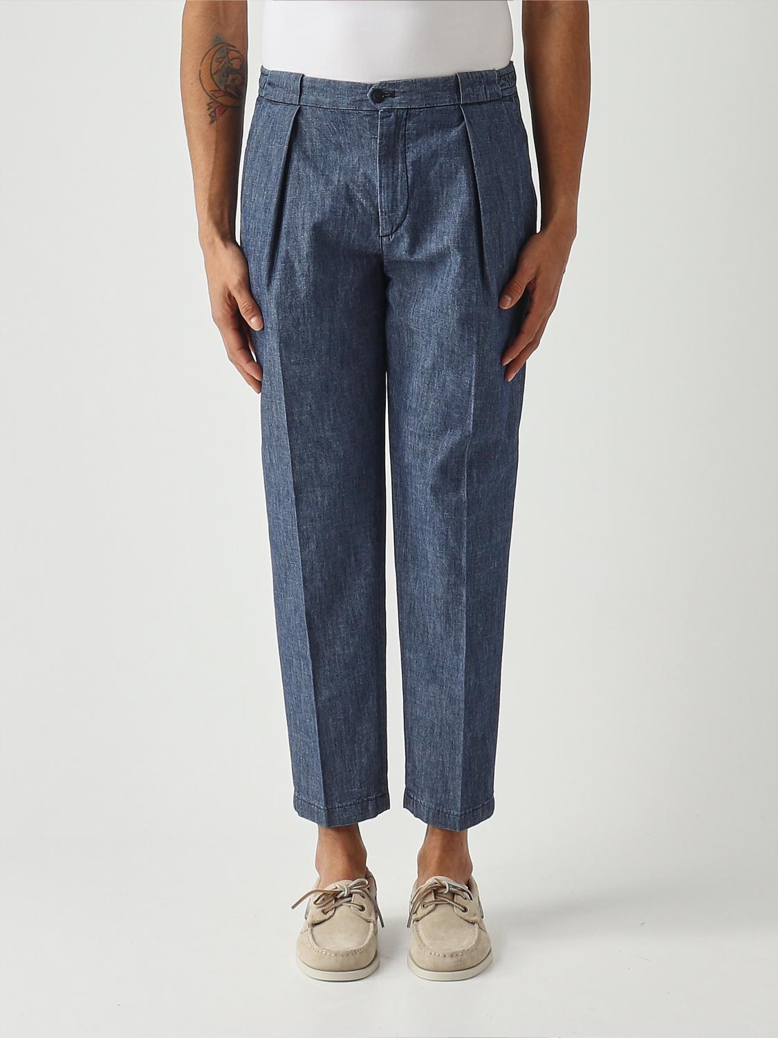 BRIGLIA 1949 Pantaloni slim fit in cotone