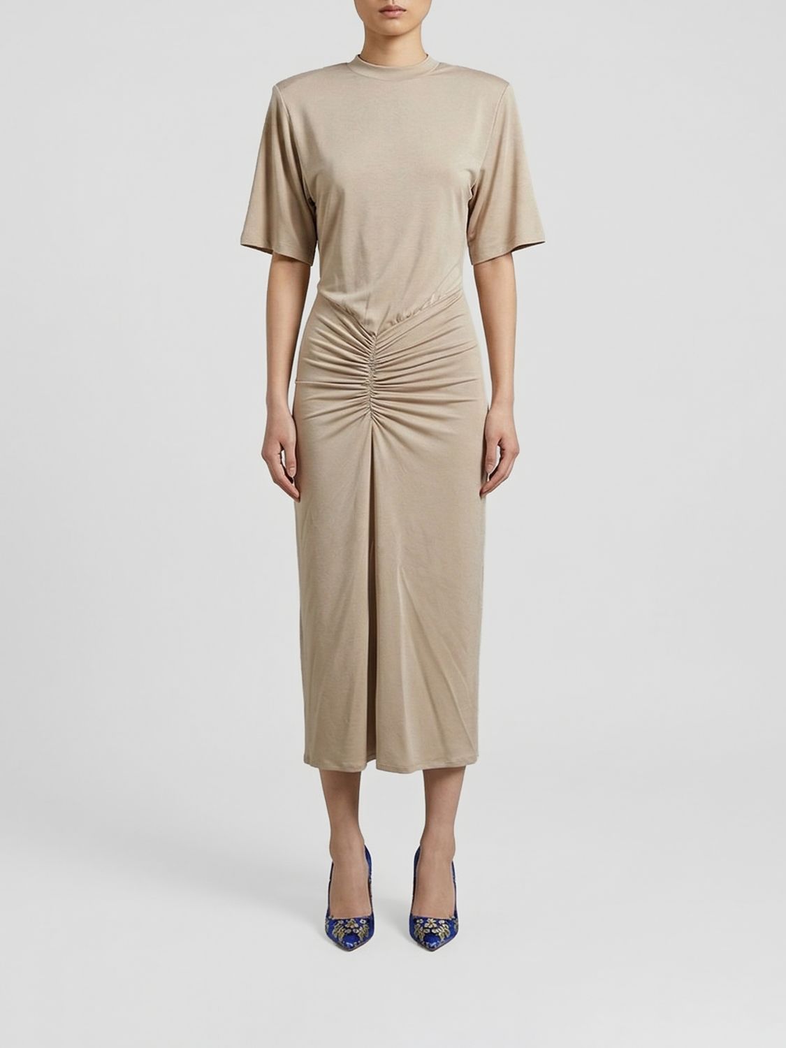 The Andamane Midi Dress in Stretch Viscose