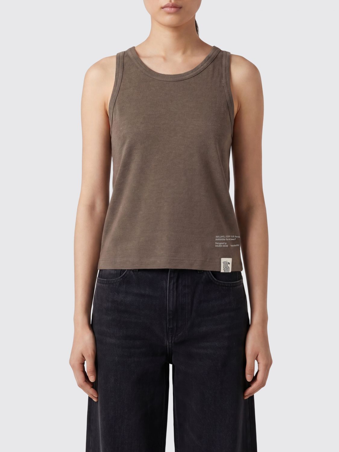 GOLDEN GOOSE Top Woman color Brown