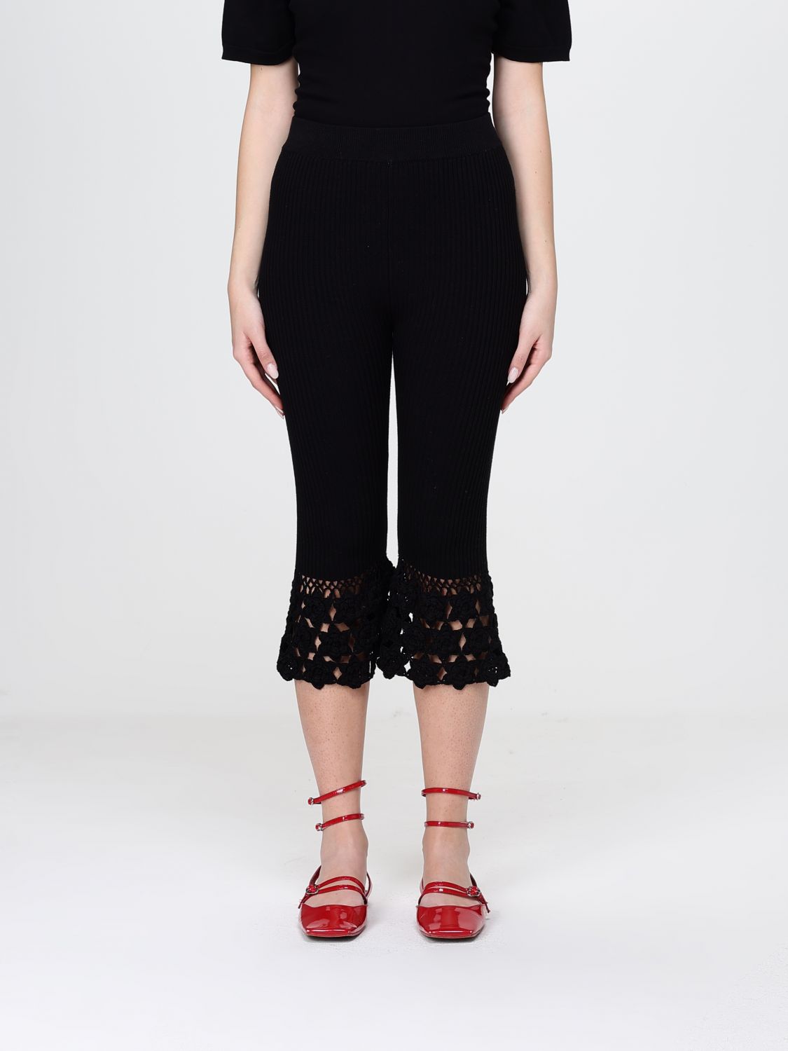 GANNI Organic Cotton Cropped Trousers　GANNI オーガニックコットン クロップドパンツ GANNI