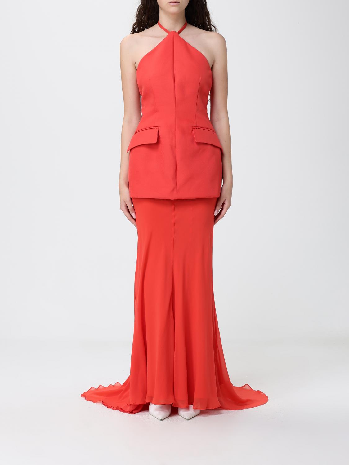 SPORTMAX Abito plissè in crêpe