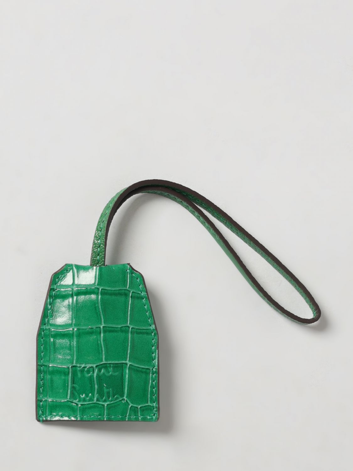 Paul Smith Crocodile Print Leather Keychain · OS