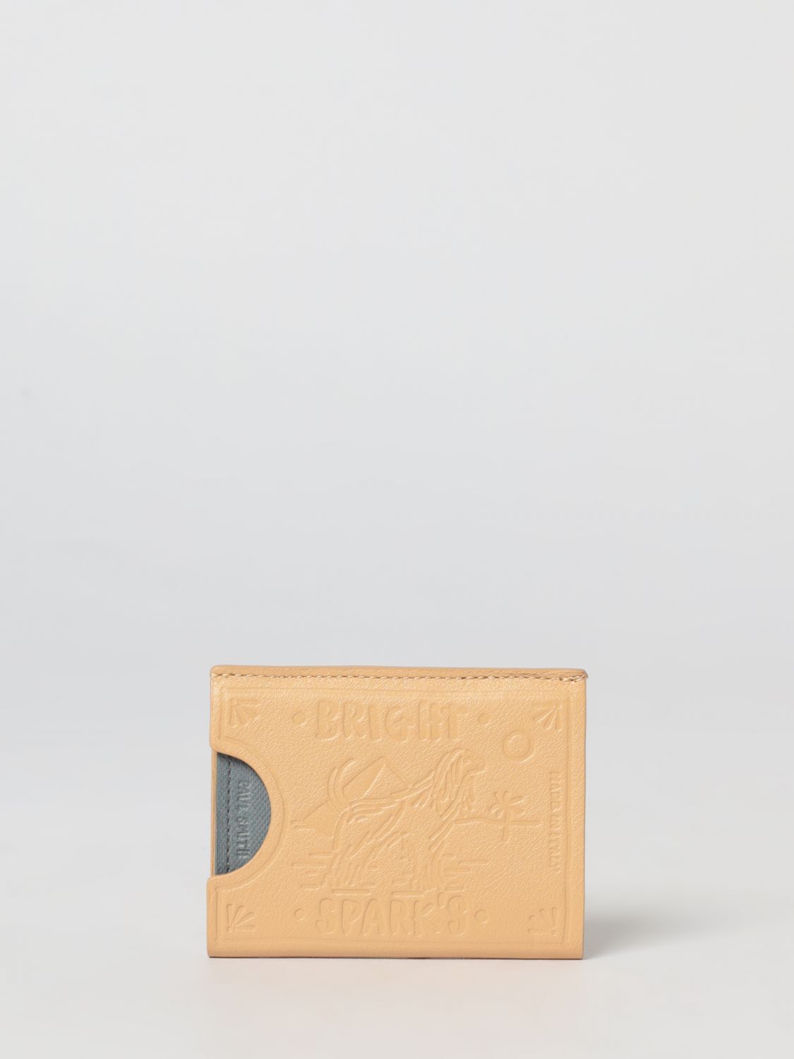 Paul Smith Sardines Leather Credit Card Holder In Neutral