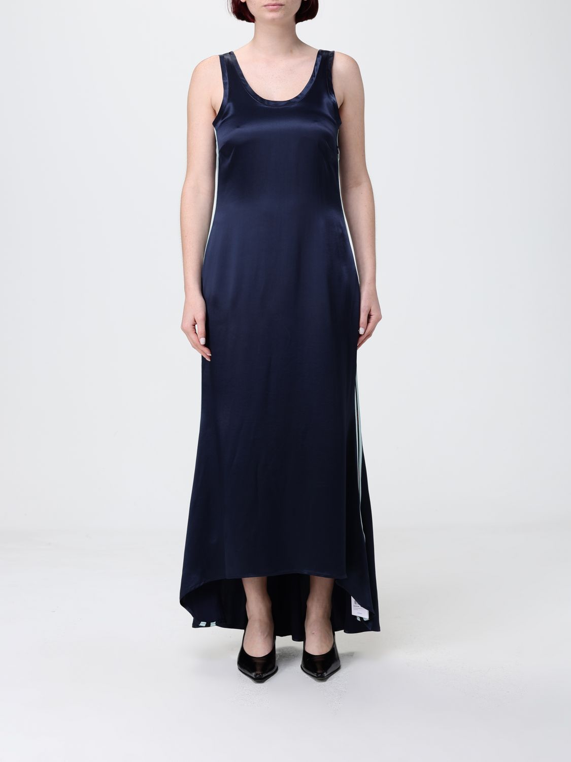 Off-White Off-White Satin Midi Dress　オフホワイト サテン ミディ ドレス
