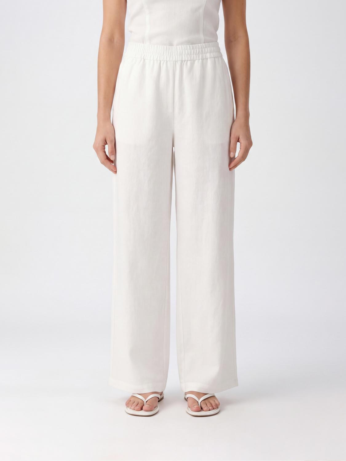 AMI PARIS Pantaloni palazzo in misto lino