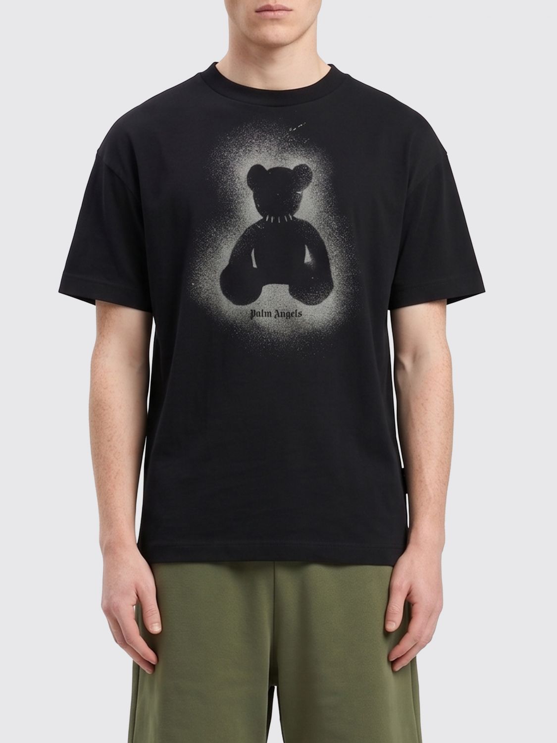 PALM ANGELS Printed Cotton T-shirt　PALM ANGELS プリント コットン T シャツ PALM