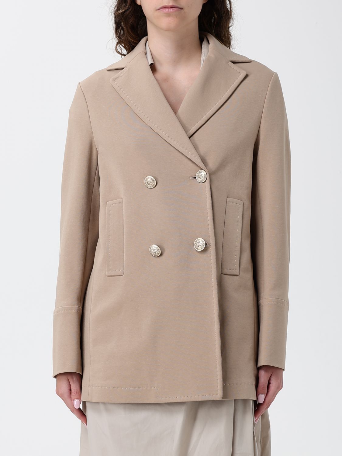 CIRCOLO 1901 Double-Breasted Cotton Coat