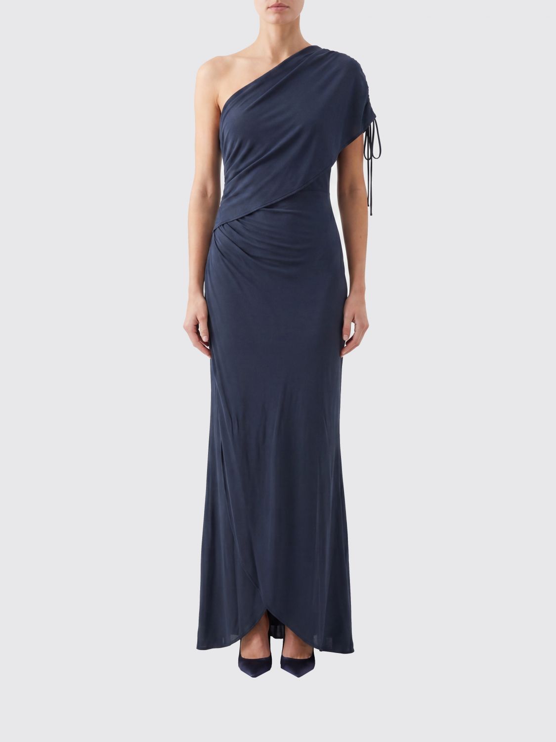 SEMICOUTURE Abito Clara asimmetrico in crêpe