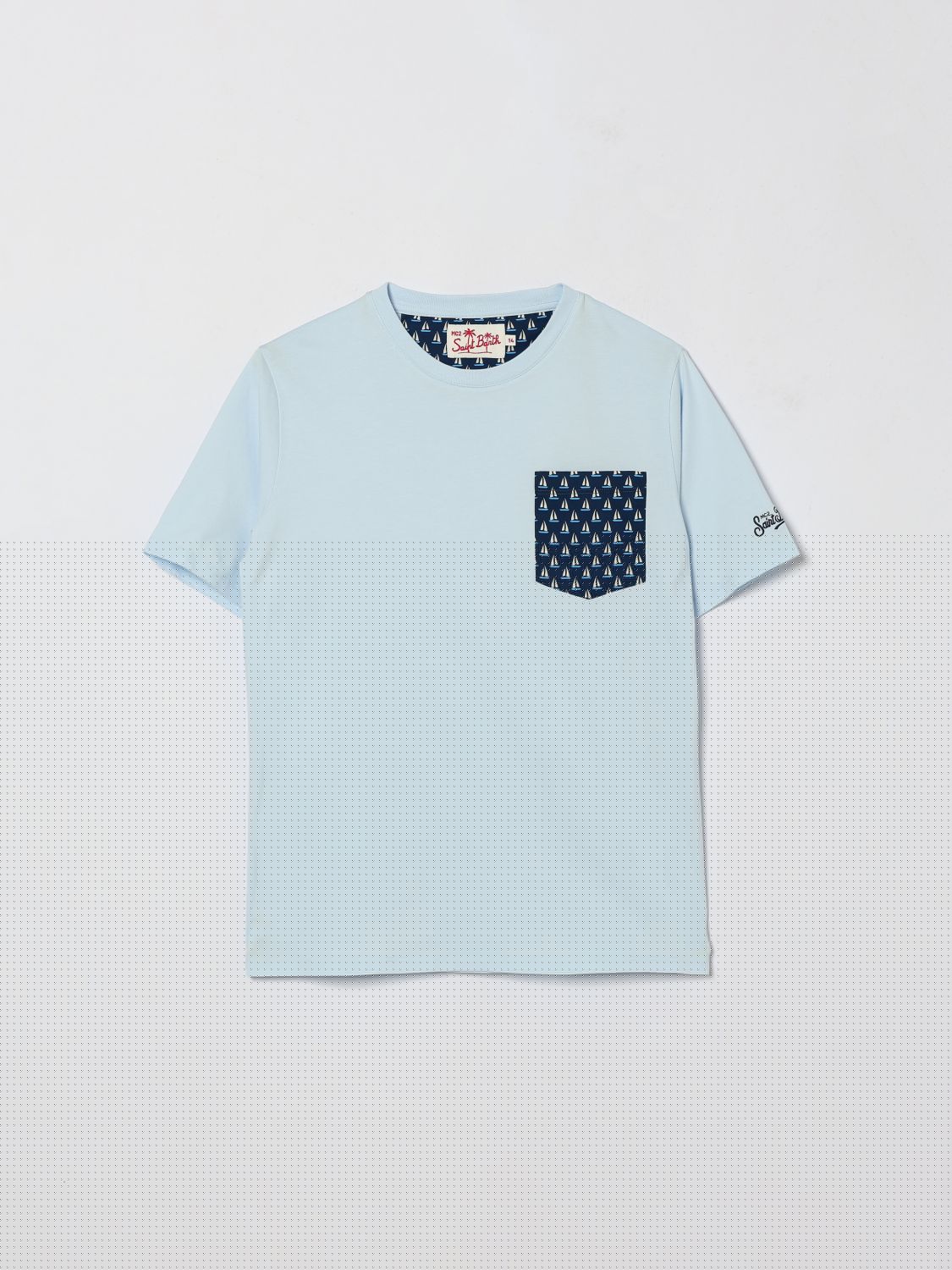 Mc2 Saint Barth Kids'  Tシャツ ボーイ カラー アジュール In Blue