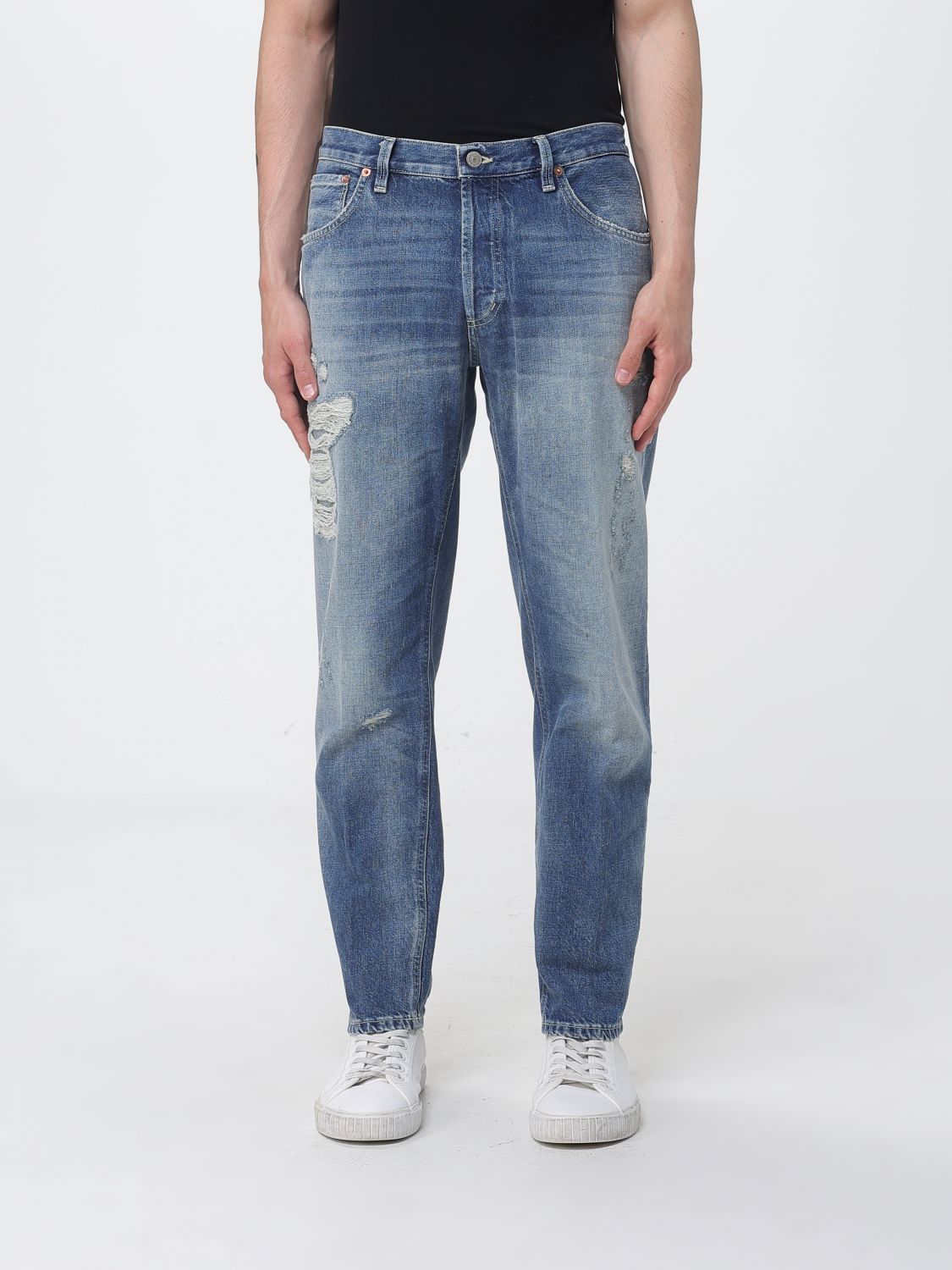 DONDUP Distressed Denim Slim Fit Jeans