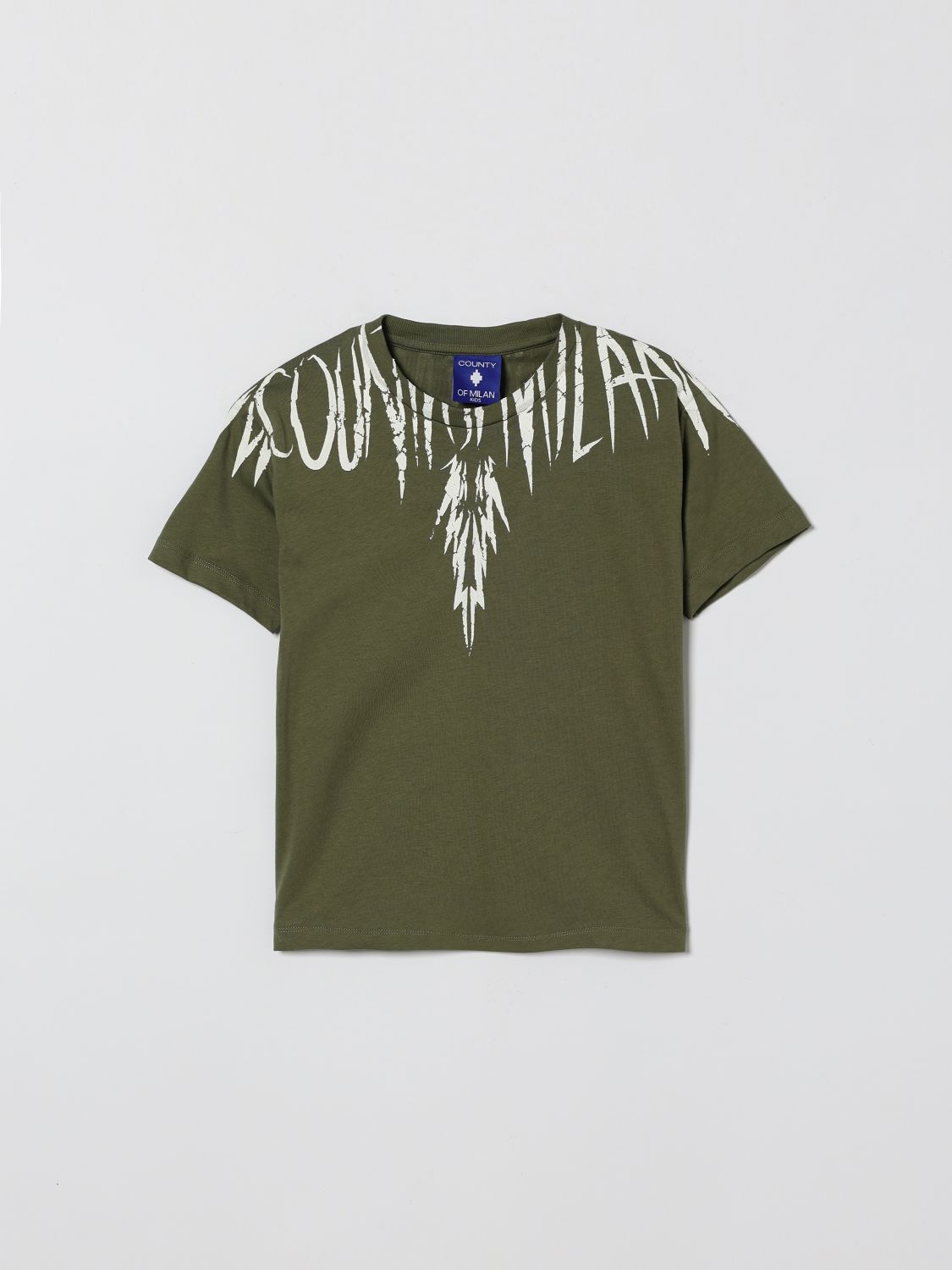 County of Milan Baumwoll-T-Shirt mit Logo-Print