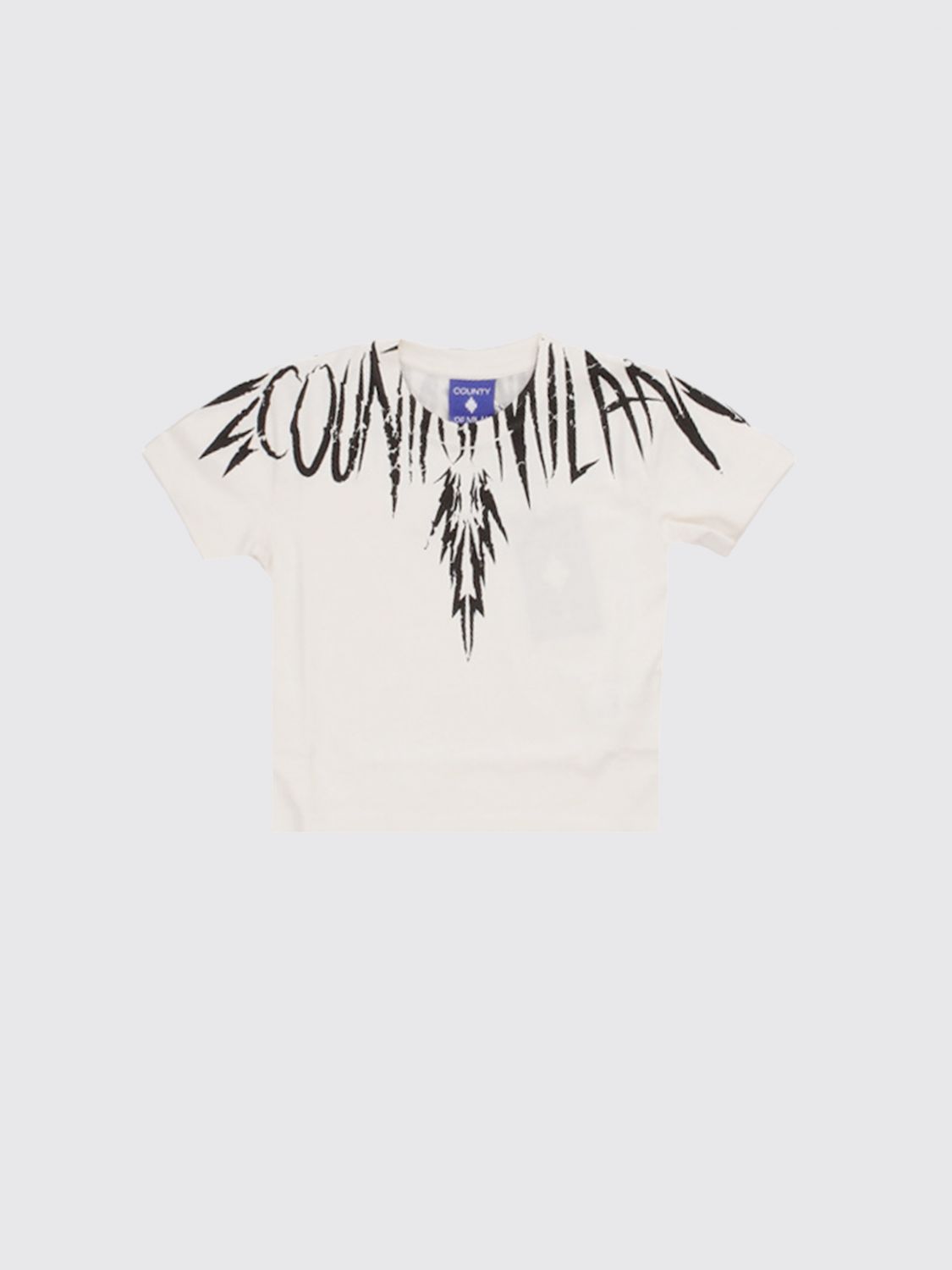 County of Milan Baumwoll-T-Shirt mit Logo-Print