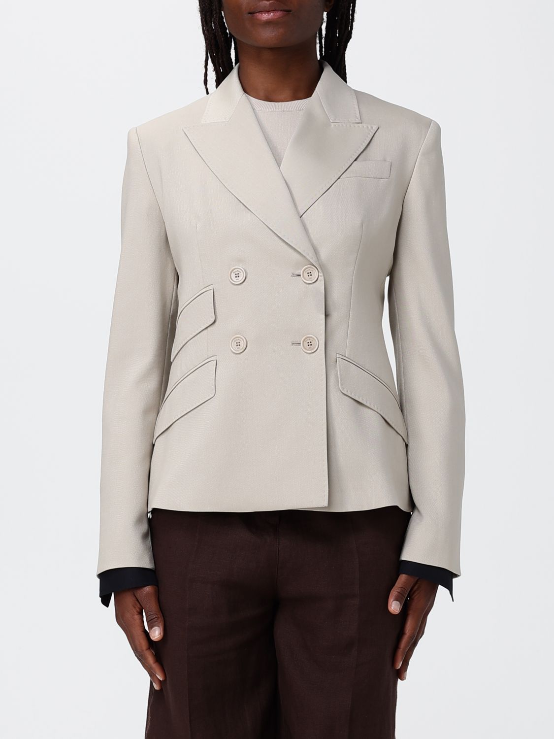MAX MARA Zweireihiger Wollblazer