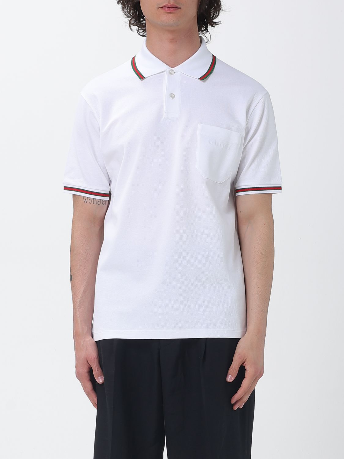 GUCCI Polo in cotone Web