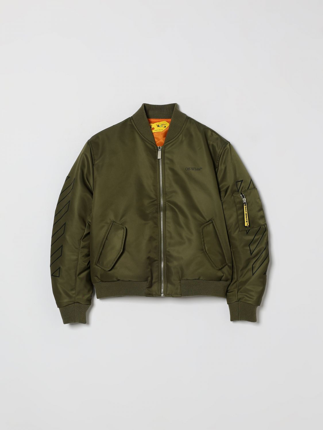 Off-White Kids Nylon Bomber Jacket　オフホワイト キッズ ナイロン ボンバー ジャケット Off-White