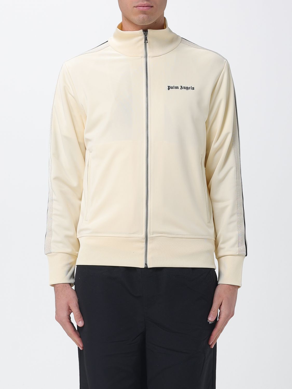 PALM ANGELS Acetate Zip Sweatshirt　PALM ANGELS アセテート ジップ スウェットシャツ PALM