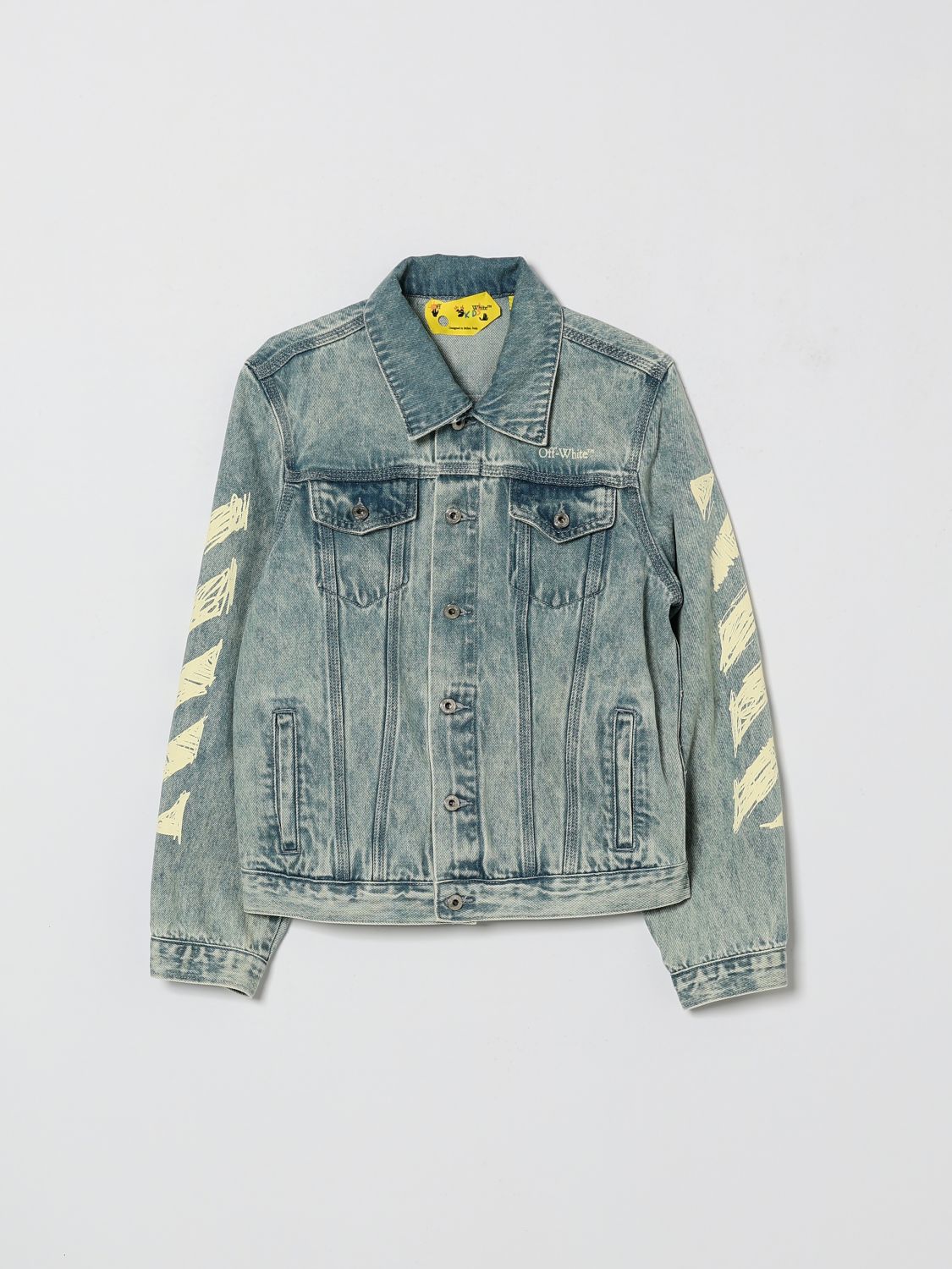 Off-White Kids Printed Denim Jacket　オフホワイト キッズ プリント デニム ジャケット Off-White
