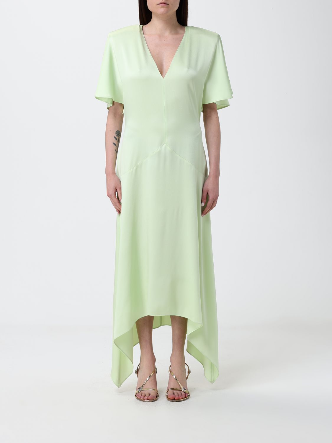 Stella McCartney STELLA MCCARTNEY Asymmetric Satin Dress　STELLA MCCARTNEY アシンメトリー サテン ドレス