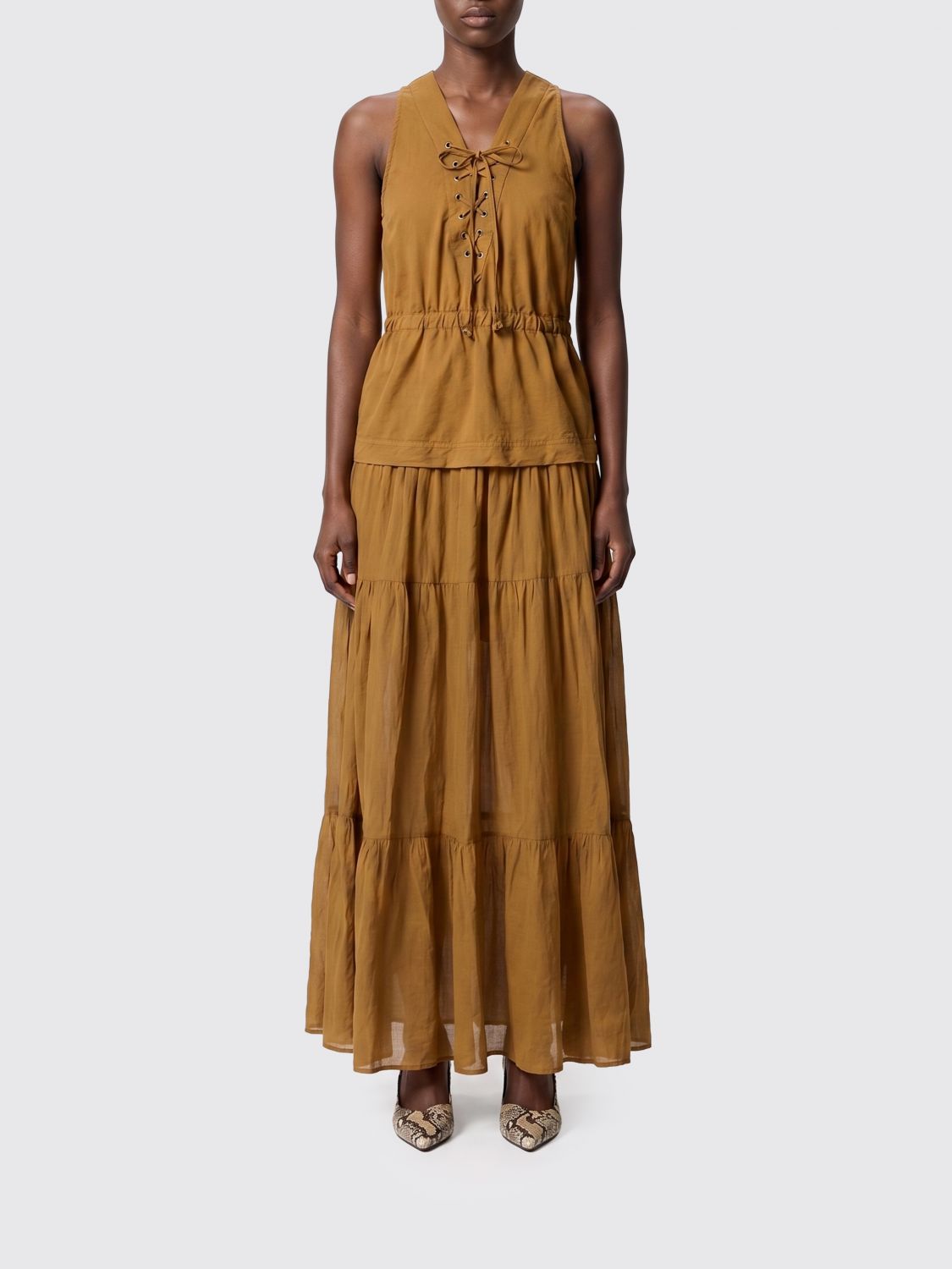 PINKO Langes Baumwollkleid