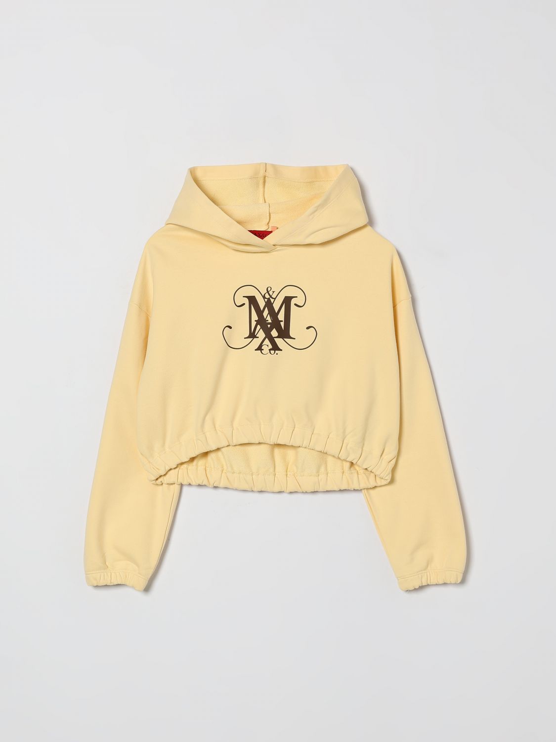 MAX & CO. KID Baumwoll-Kapuzenpullover mit Logo