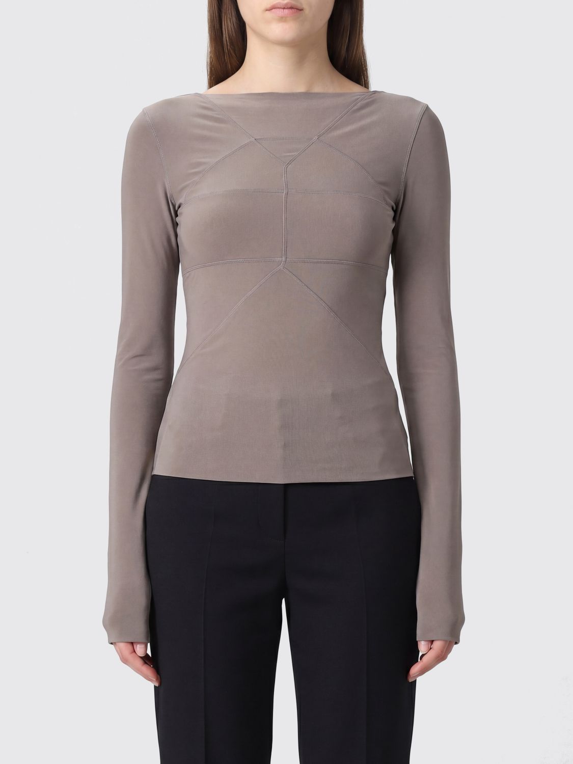 RICK OWENS T-Shirt Woman color Dust