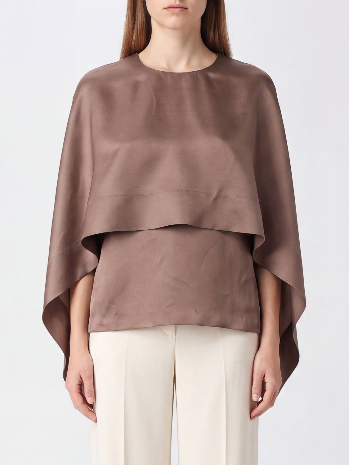ALBERTA FERRETTI Shirt Woman color Brown