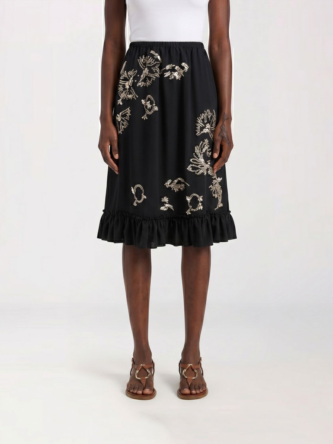 Dries Van Noten Crystal Skirt · 38