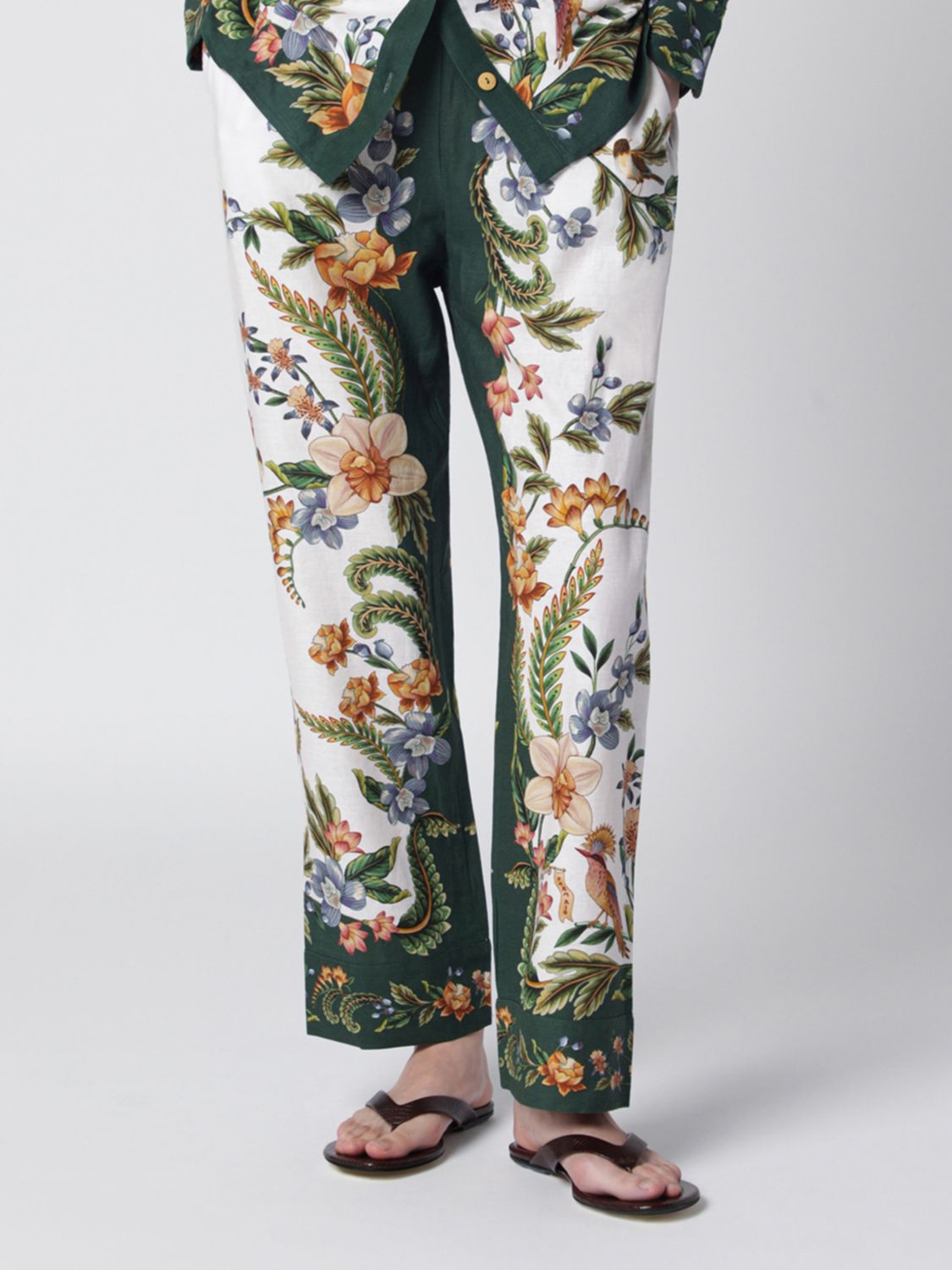 FARM RIO Pantaloni Sand Nature in Lino Premium Euroflax