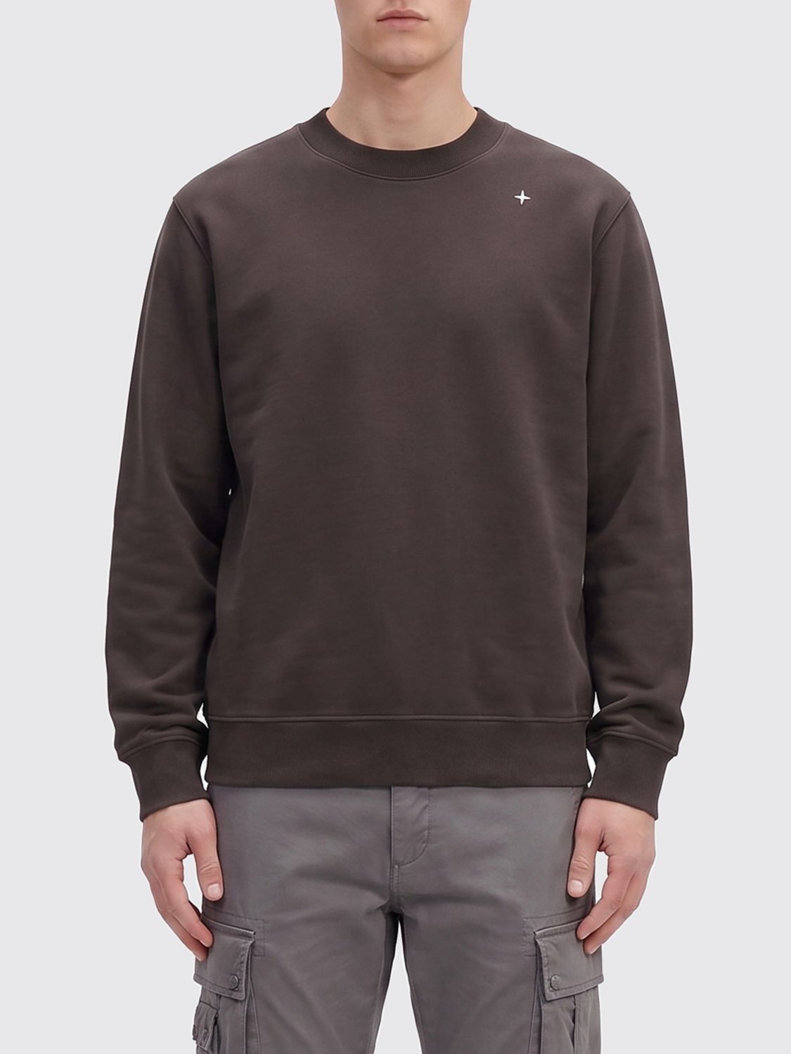 STONE ISLAND Cotton Crew-neck Sweatshirt　STONE ISLAND コットン クルーネック スウェットシャツ STONE