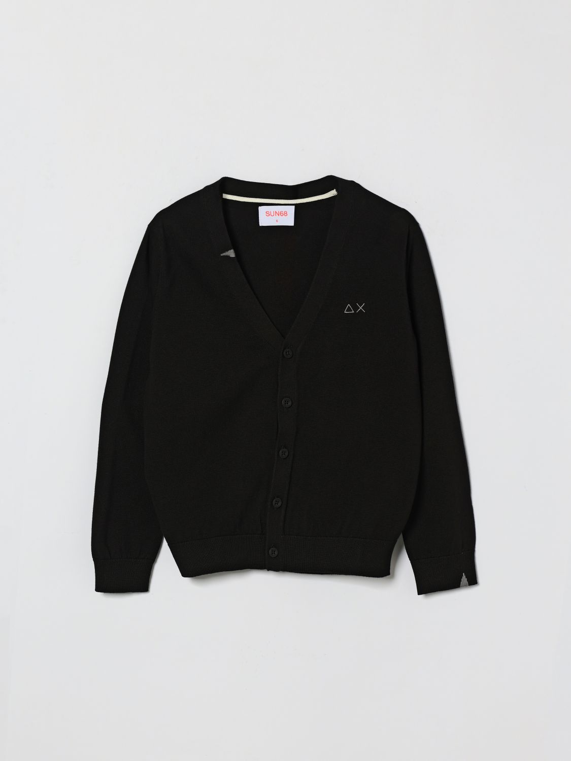 SUN68 Baumwoll-Cardigan mit Logo