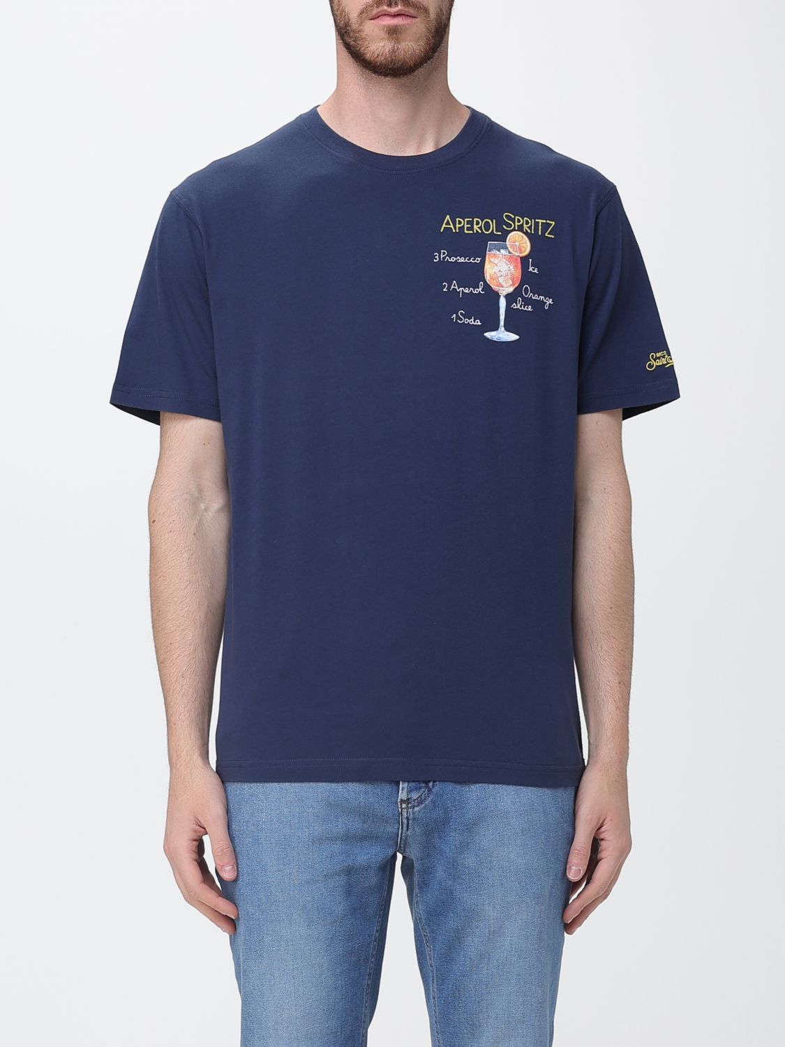 Mc2 Saint Barth Cotton Crew Neck T-Shirt · S