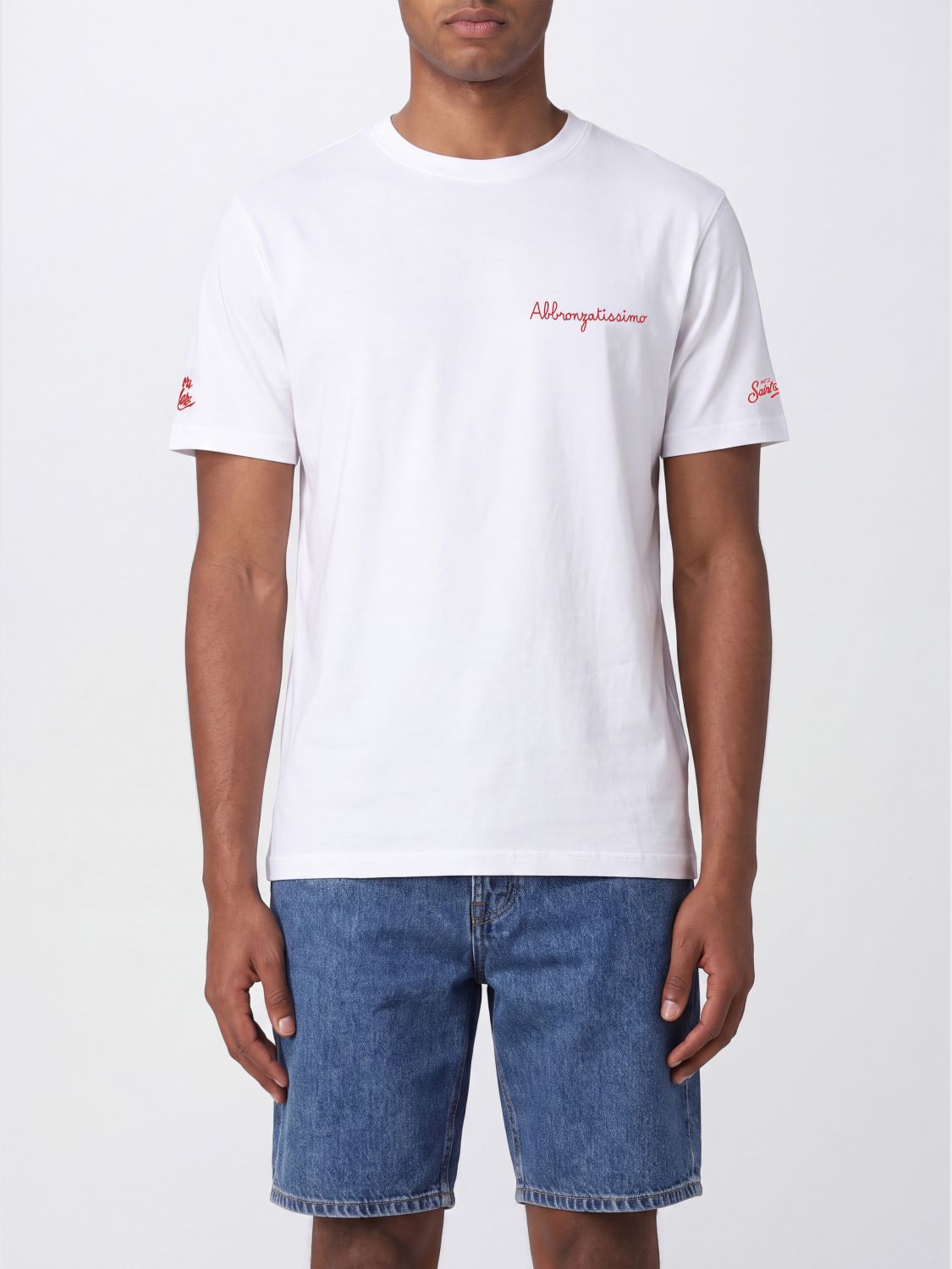 MC2 SAINT BARTH Baumwoll-Rundhals-T-Shirt