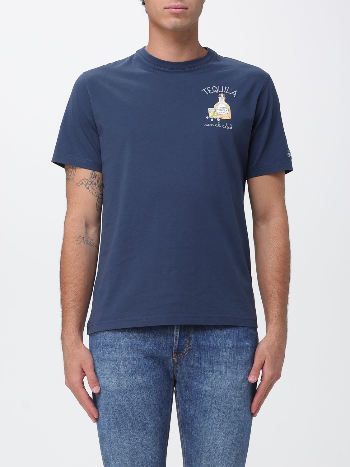 Mc2 Saint Barth Cotton Crew Neck T-Shirt