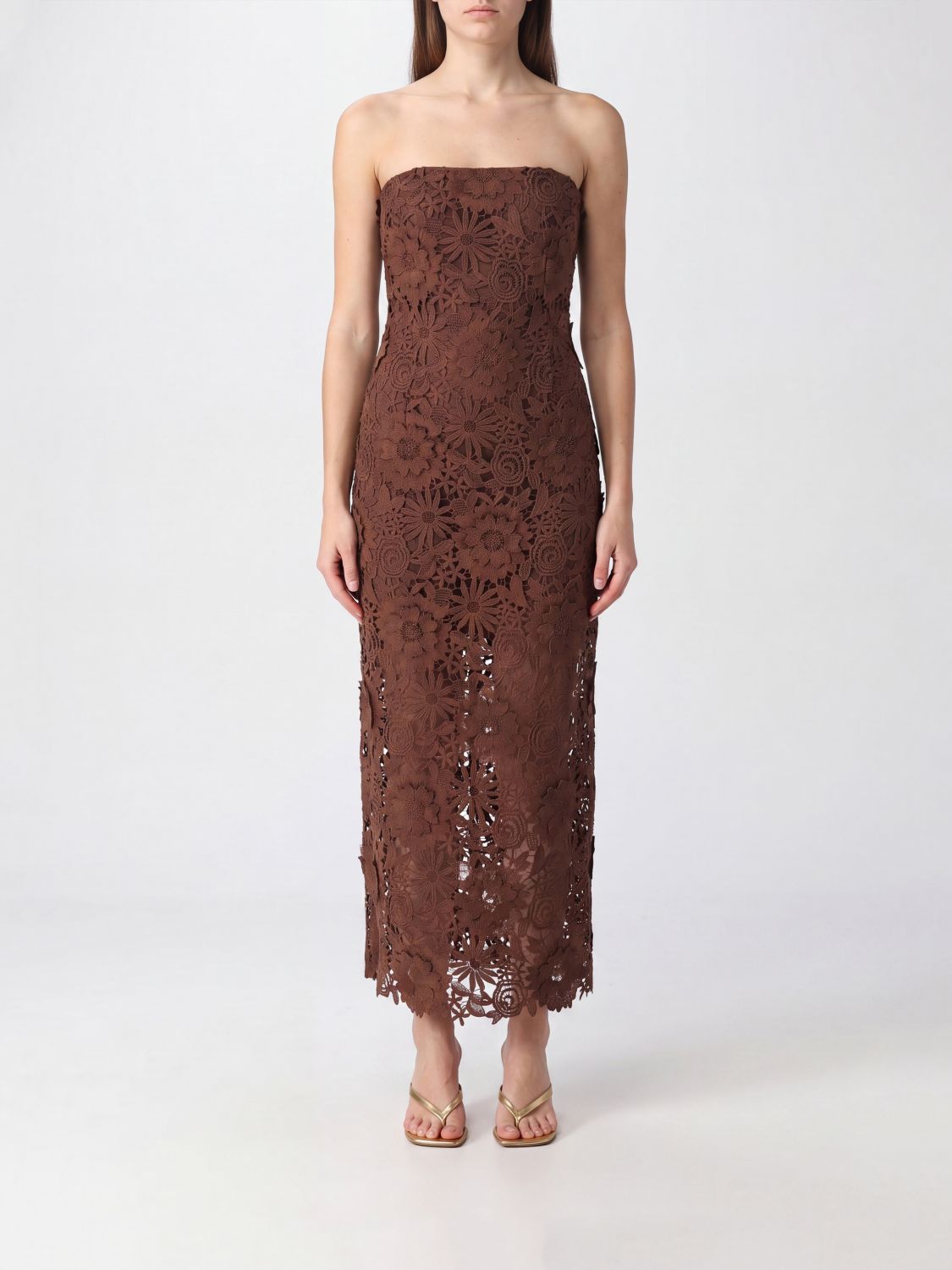 ROTATE Dress Woman color Brown