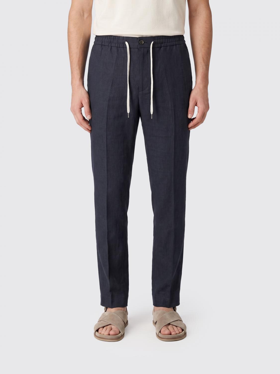 Pt Torino Linen Drawstring Trousers