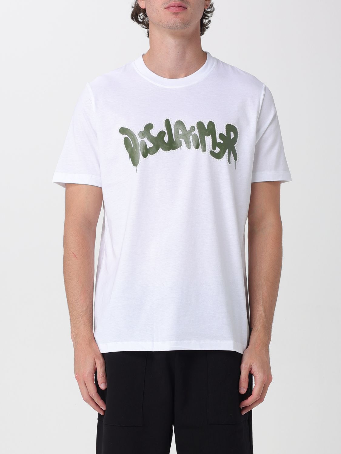 DISCLAIMER Baumwoll-T-Shirt mit Logo