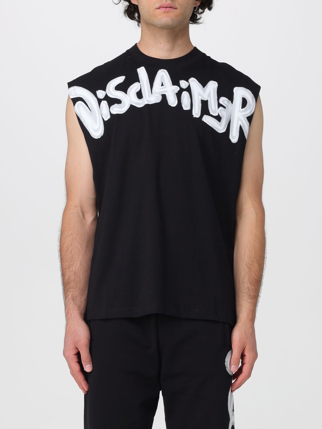 DISCLAIMER Canotta in cotone con logo
