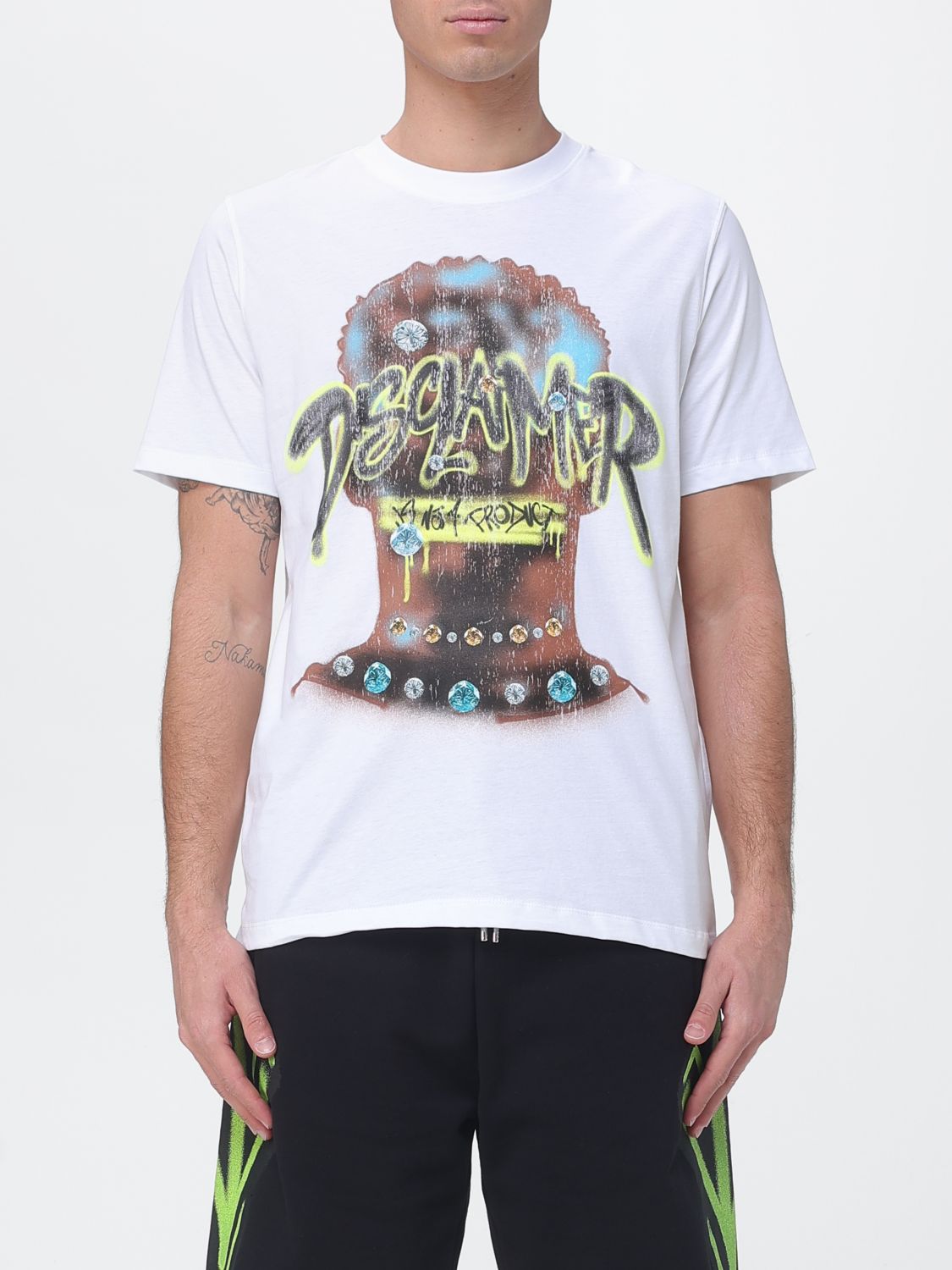 Disclaimer Printed Cotton T-Shirt