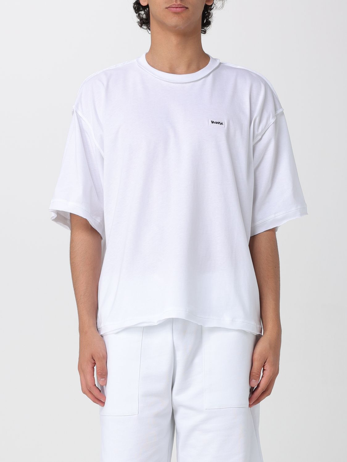 DISCLAIMER T-shirt in cotone con logo