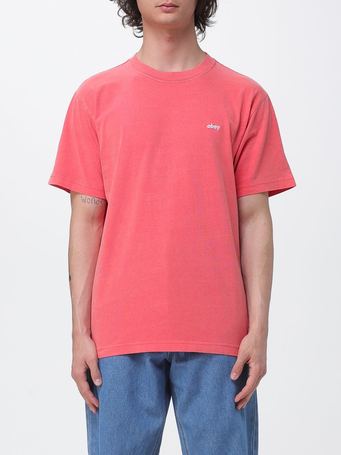 OBEY Baumwoll-T-Shirt mit Logo