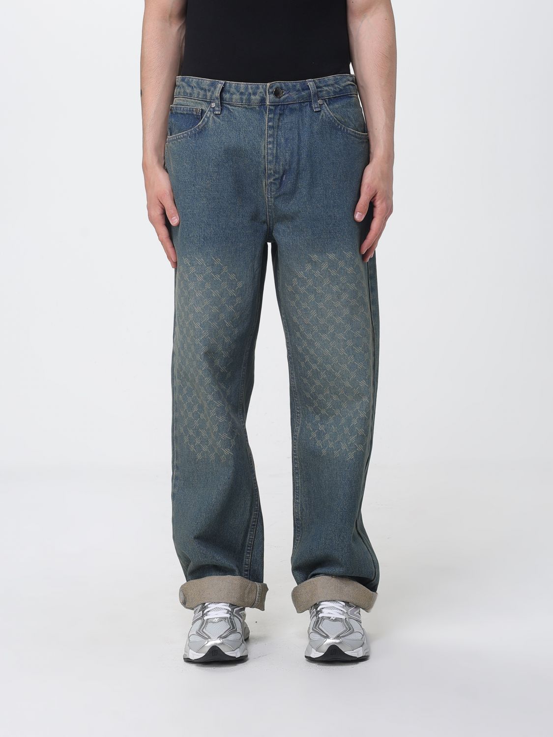 Daily Paper Cotton Denim Wide-Leg Jeans