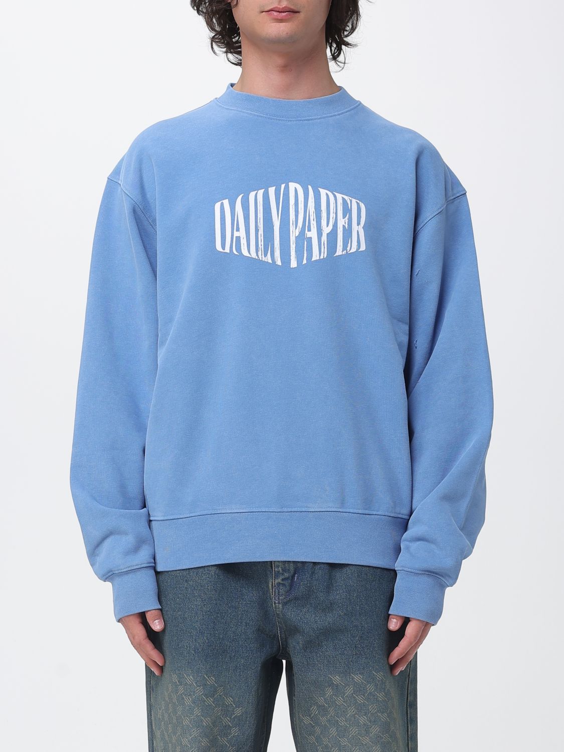 Daily Paper Cotton Crewneck Sweatshirt with Logo