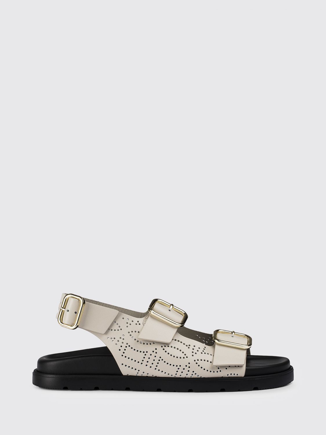 Doucal's Perforated Leather Sandals